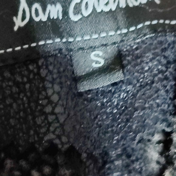 Sam Edelman Sydney Hooded Faux Shearling Black Jacket Coat Women's size S - Picture 12 of 16